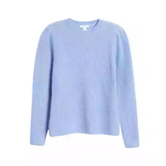 Lewit puff sleeve mohair blend sweater, NWT - Picture 4 of 11